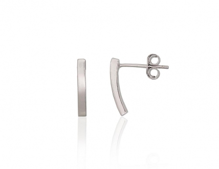 Silver stud earrings. Photo Nr. 1