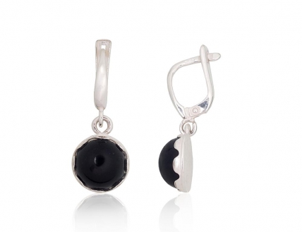 Silver earrings with english lock. Photo Nr. 1