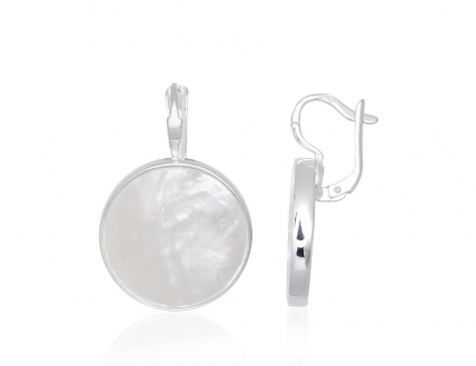 Silver earrings with english lock. Photo Nr. 1