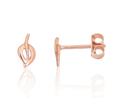 Silver stud earrings. Photo Nr. 1