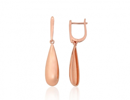 Silver earrings with english lock. Photo Nr. 1