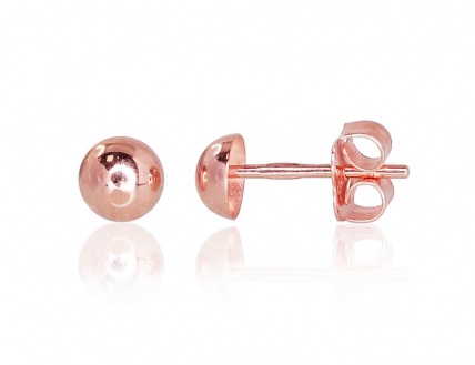 Gold classic studs earrings. Photo Nr. 1