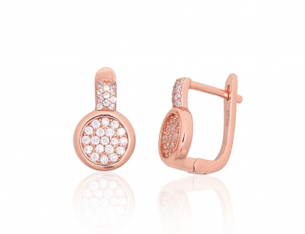 Silver earrings with english lock. Photo Nr. 1