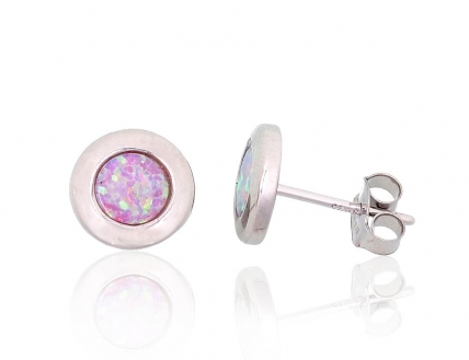 Silver stud earrings. Photo Nr. 1