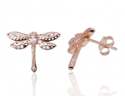 Silver stud earrings. Photo Nr. 1