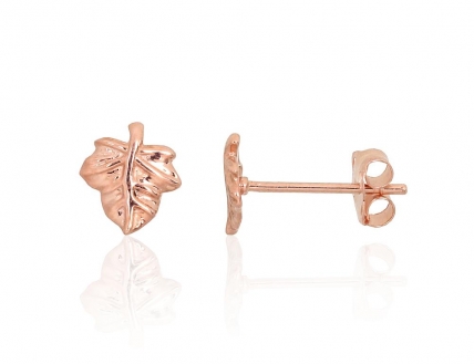 Gold classic studs earrings. Photo Nr. 1