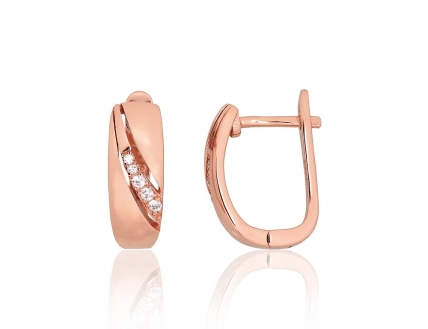 Silver earrings with english lock. Photo Nr. 1