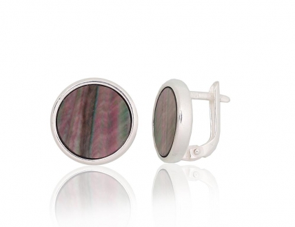 Silver earrings with english lock. Photo Nr. 1