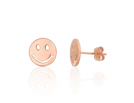 Gold classic studs earrings. Photo Nr. 1