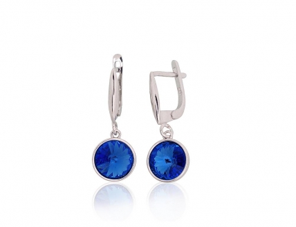 Silver earrings with english lock. Photo Nr. 1