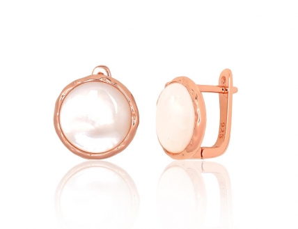Silver earrings with english lock. Photo Nr. 1