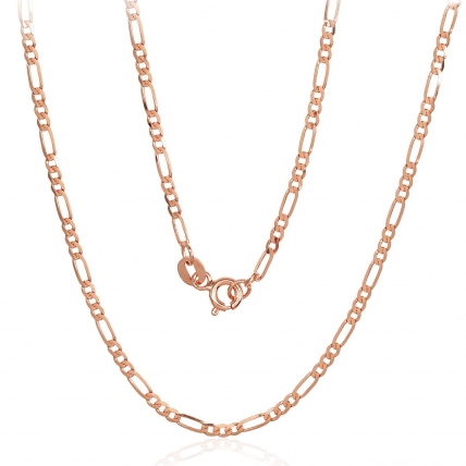 Gold chain Figaro 2 mm, diamond cut. Photo Nr. 1