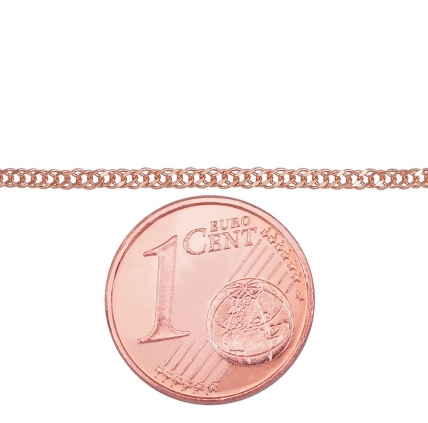 Gold chain Double rombo 1.2 mm, diamond cut. Photo Nr. 3