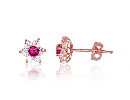 Gold classic studs earrings. Photo Nr. 1