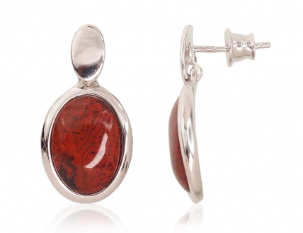 Silver stud earrings. Photo Nr. 1