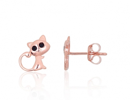 Silver stud earrings. Photo Nr. 1