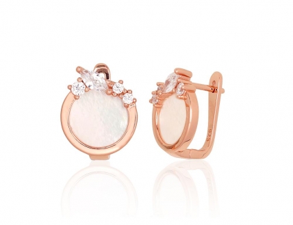 Silver earrings with english lock. Photo Nr. 1