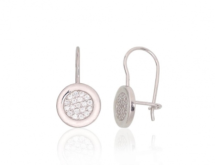 Silver hook earrings. Photo Nr. 1