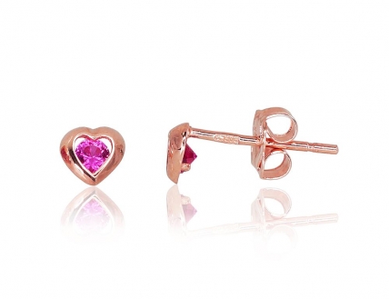 Gold classic studs earrings. Photo Nr. 1