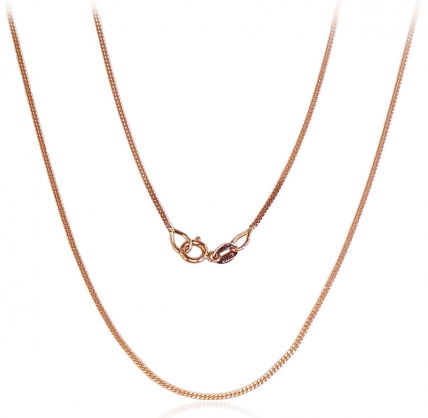 Gold chain Curb 1 mm, diamond cut. Photo Nr. 1