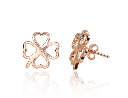 Silver stud earrings. Photo Nr. 1