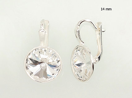 Silver earrings with english lock. Photo Nr. 1