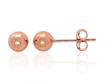 Gold classic studs earrings. Photo Nr. 1