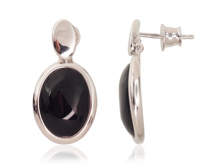 Silver stud earrings. Photo Nr. 1