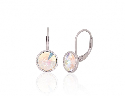 Silver earrings with english lock. Photo Nr. 1