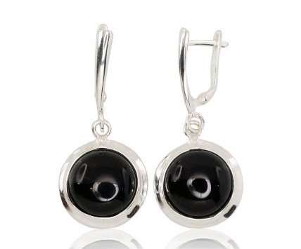 Silver earrings with english lock. Photo Nr. 1