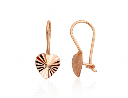 Gold hook earrings. Photo Nr. 1