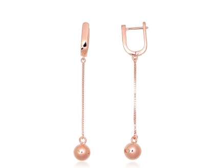 Silver earrings with english lock. Photo Nr. 1