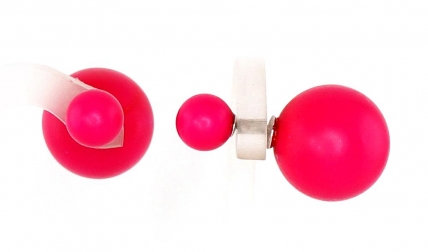 Silver stud earrings. Photo Nr. 1
