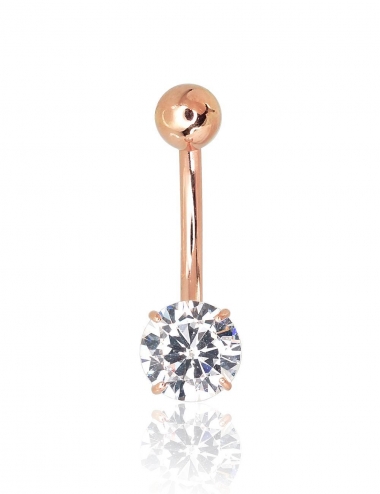 Gold piercing for navel. Photo Nr. 1