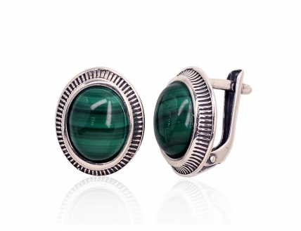Silver earrings with english lock. Photo Nr. 1