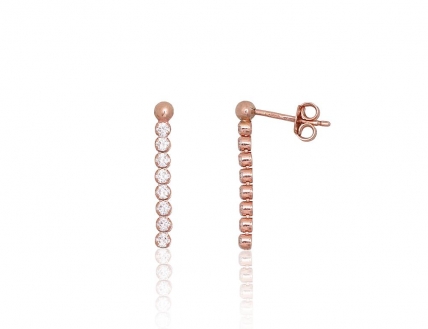 Silver stud earrings. Photo Nr. 1