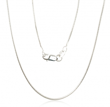 Silver chain Snake 1 mm. Photo Nr. 1