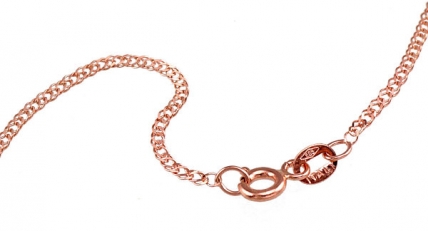Gold chain Double rombo 1.2 mm, diamond cut. Photo Nr. 2