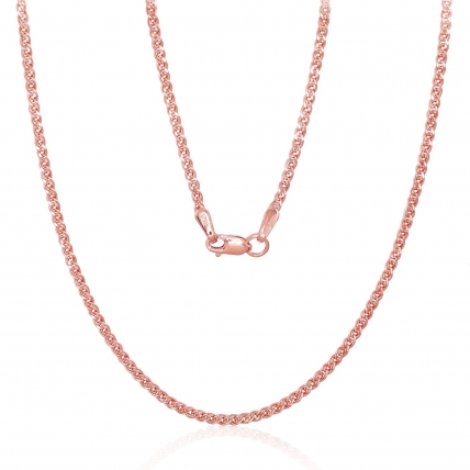 Gold chain Mona Liza 1.7 mm, hollow, diamond cut. Photo Nr. 1