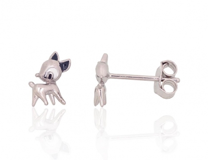 Silver stud earrings. Photo Nr. 1